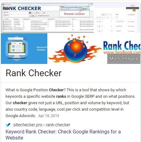 free search engine rank checker.